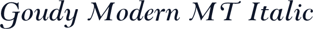 Goudy Modern MT Italic