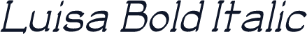 Luisa Bold Italic
