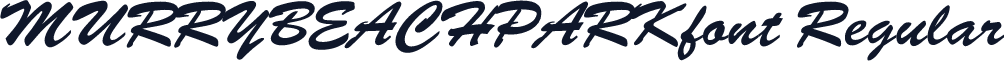 MURRYBEACHPARKfont Regular