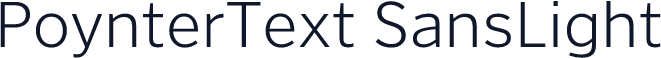 PoynterText SansLight
