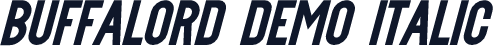 Buffalord Demo Italic