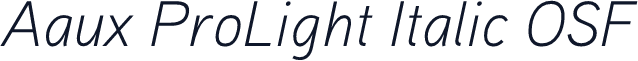 Aaux ProLight Italic OSF