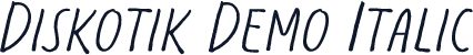 Diskotik Demo Italic