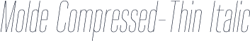 Molde Compressed-Thin Italic