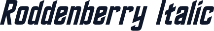 Roddenberry Italic