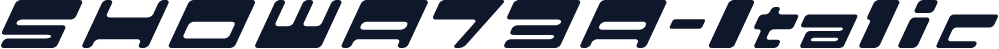 SHOWA73A-Italic