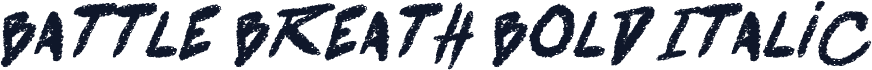 battle breath Bold Italic
