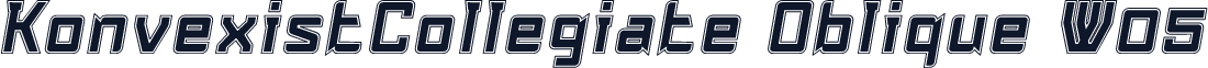 KonvexistCollegiate Oblique W05
