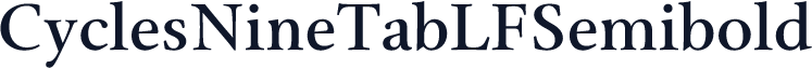 CyclesNineTabLFSemibold
