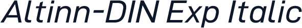 Altinn-DIN Exp Italic