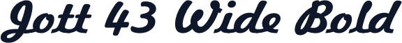 Jott 43 Wide Bold