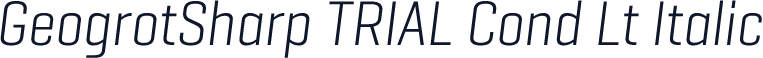 GeogrotSharp TRIAL Cond Lt Italic