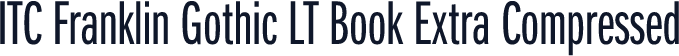 ITC Franklin Gothic LT Book Extra Compressed