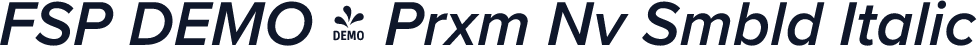 FSP DEMO - Prxm Nv Smbld Italic