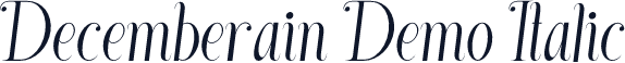 Decemberain Demo Italic