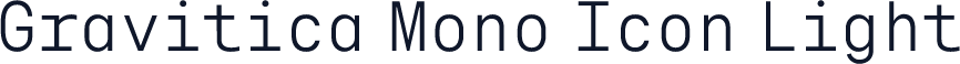 Gravitica Mono Icon Light
