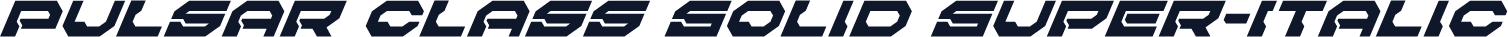 Pulsar Class Solid Super-Italic