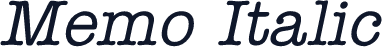 Memo Italic