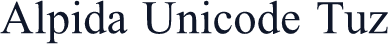 Alpida Unicode Tuz