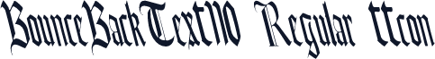 BounceBackText110 Regular ttcon