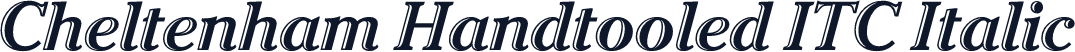 Cheltenham Handtooled ITC Italic
