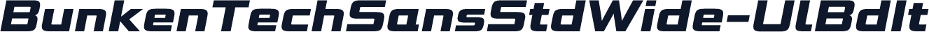 ☞BunkenTechSansStdWide-UlBdIt