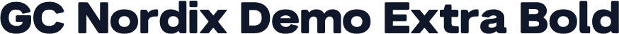 GC Nordix Demo Extra Bold