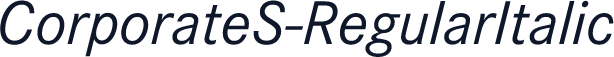 CorporateS-RegularItalic