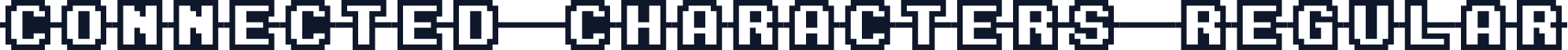 Connected Characters Regular