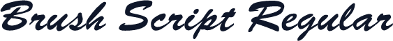 Brush Script Regular
