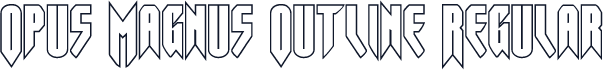 Opus Magnus Outline Regular