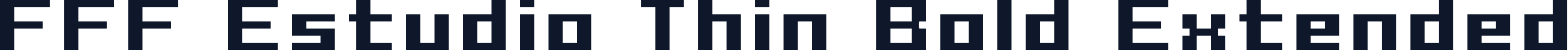 FFF Estudio Thin Bold Extended