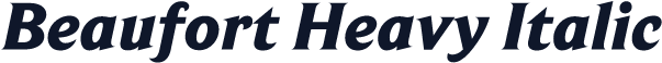 Beaufort Heavy Italic