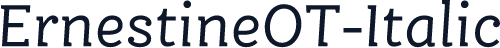 ErnestineOT-Italic