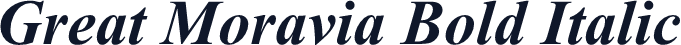 Great Moravia Bold Italic