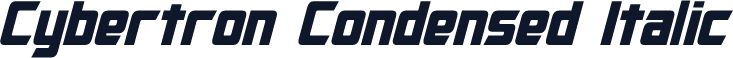 Cybertron Condensed Italic