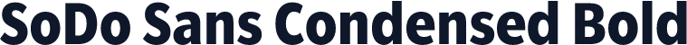 SoDo Sans Condensed Bold