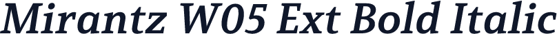 Mirantz W05 Ext Bold Italic
