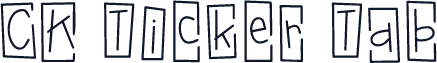 CK Ticker Tab