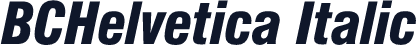 BCHelvetica Italic