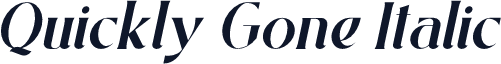 Quickly Gone Italic