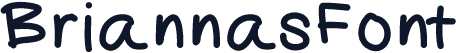BriannasFont