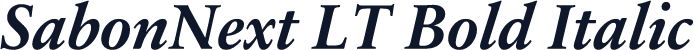 SabonNext LT Bold Italic