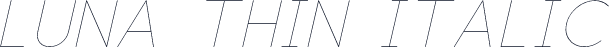 Luna Thin Italic