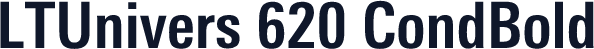 LTUnivers 620 CondBold