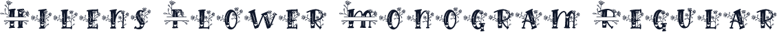 Hilens Flower Monogram Regular