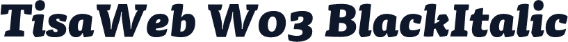 TisaWeb W03 BlackItalic