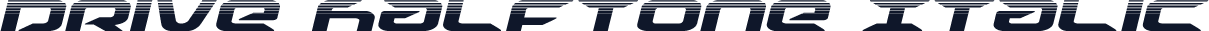Drive Halftone Italic