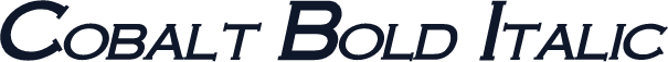 Cobalt Bold Italic