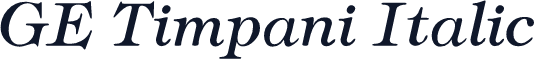 GE Timpani Italic